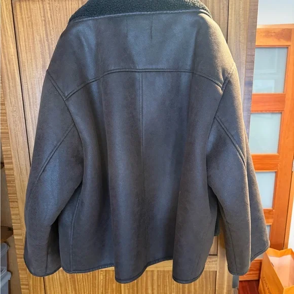 Zara Women's Dark Brown Teddy Jacket - Picture 4 of 4